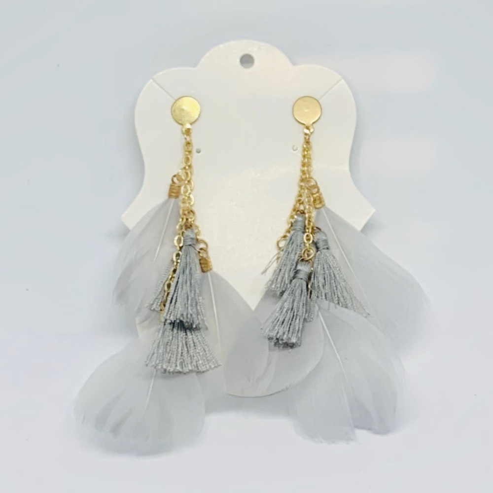 Feather/Tassel Earrings